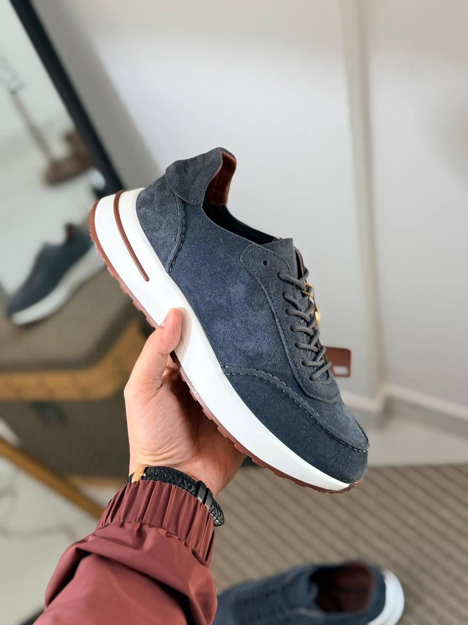 Loro piana Suede Classic Low-Top Sneakers