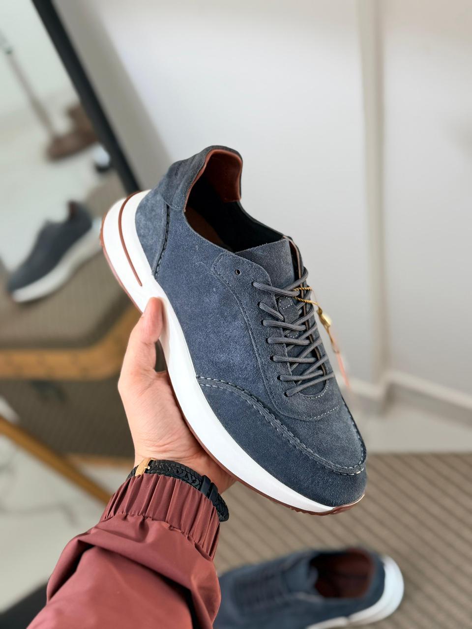 Loro piana Suede Classic Low-Top Sneakers