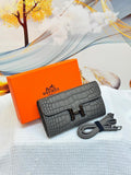 Hermès Constance Long To Go Wallet (Grey)