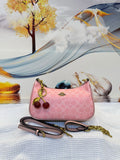 Coach Teri Shoulder Bag in Signature Canvas (Powder Pink)