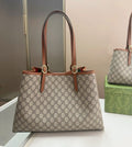 Gucci Ophidia GG Medium Tote Bag (Beige/Ebony & Brown)