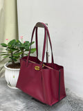 Coach Willow Tote in Wine (Crossgrain Leather)
