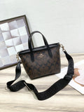 Coach Mini Mollie Tote in Signature Canvas (Brown/Black)