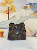 Fendi Mon Tresor Bucket Bag (Tobacco Zucca Monogram with Brown Leather Trim)