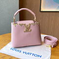 Louis Vuitton Capucines BB (Light Pink Taurillon Leather with Crystal Butterflies)