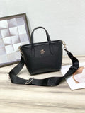 Coach Mini Mollie Tote in Black (Pebbled Leather)