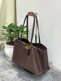 Coach Willow Tote in Dark Stone (Crossgrain Leather)