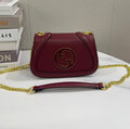 Gucci Blondie Small Shoulder Bag (Burgundy / Rosso Ancora)