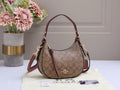 Coach Kleo Hobo In Signature Canvas (Khaki/Saddle)