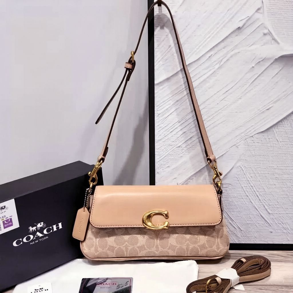 Coach Tabby Shoulder Bag 26 In Signature Canvas (Tuffet/Light Coral)