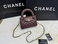 Chanel Nano Shopping Bag (Burgundy)
