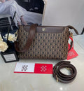 CH Carolina Herrera Initials Insignia Crossbody (Brown Monogram)