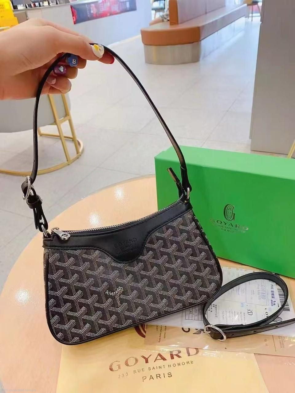 Goyard Baguette Bag (Black)