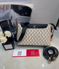 CH Carolina Herrera Initials Insignia Crossbody (Black Monogram)