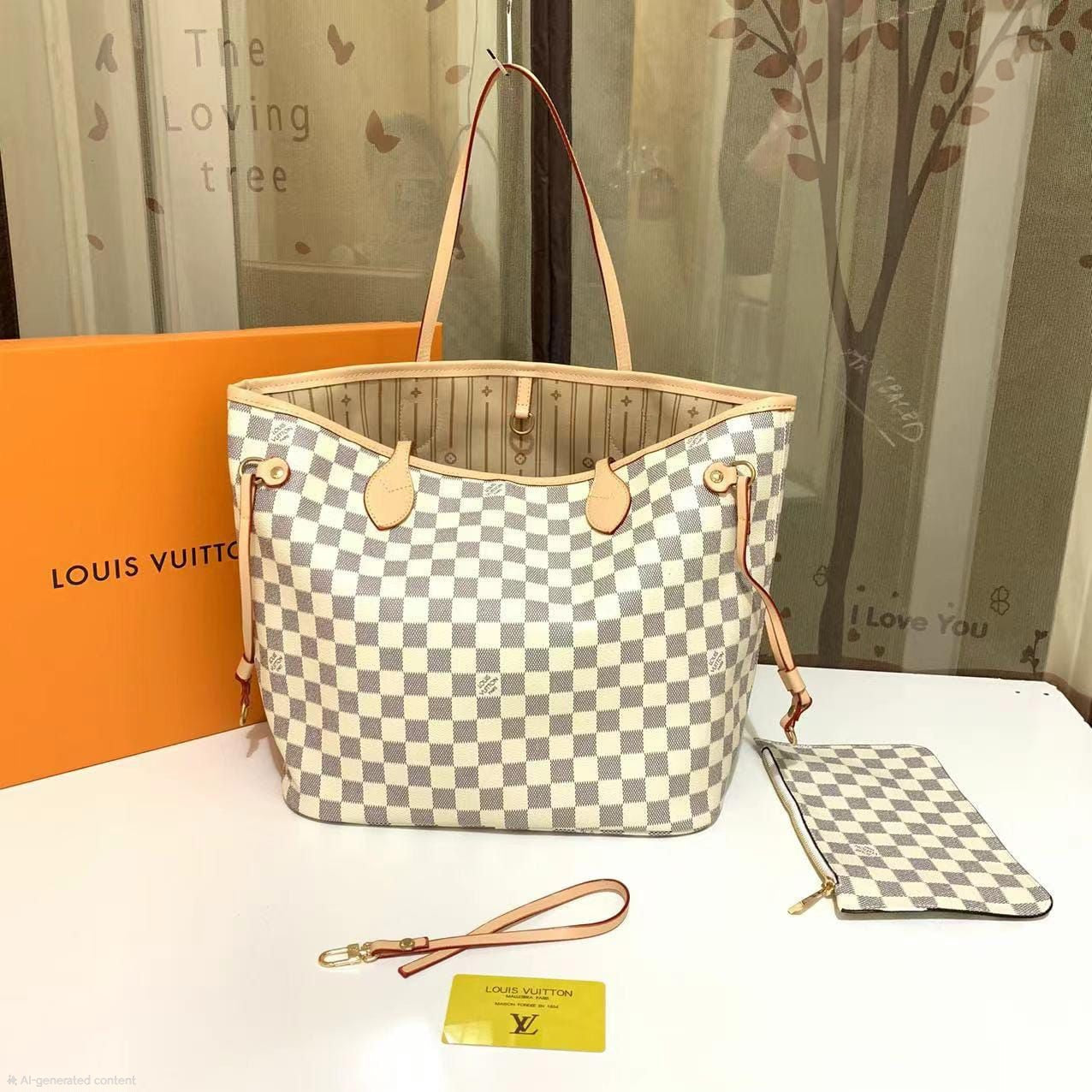 Louis Vuitton Neverfull MM (Damier Azur)
