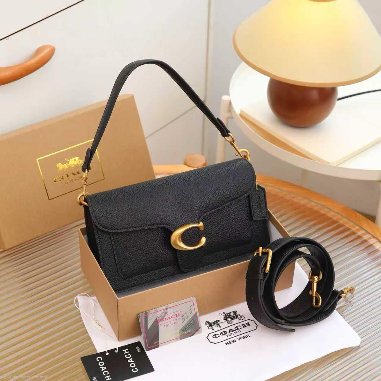 Coach Tabby Shoulder Bag 26 (Black)