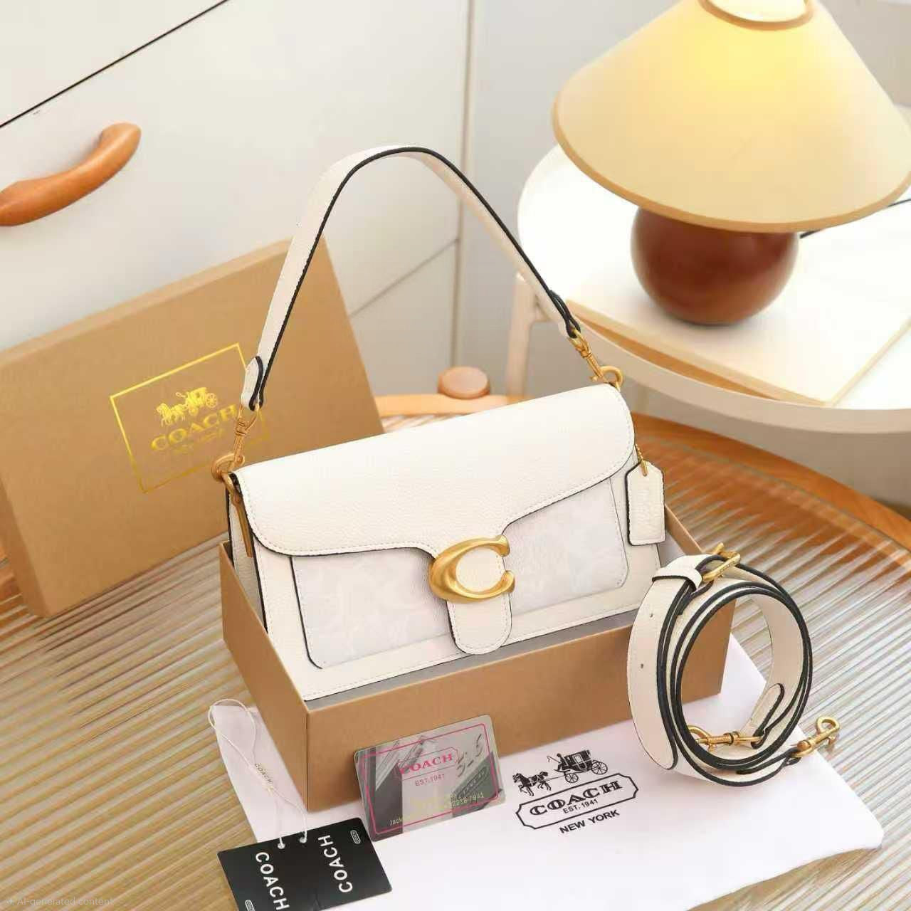 Coach Tabby Shoulder Bag 26 (Chalk/White)
