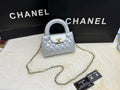 Chanel Nano Shopping Bag (Silver)