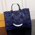 Louis Vuitton Onthego MM (Monogram Empreinte Giant - Marine Rouge)