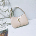 Saint Laurent LE 5 À 7 Hobo Bag (Nude Patent)