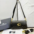 Coach Tabby Shoulder Bag 26 In Signature Canvas (Charcoal/Black)