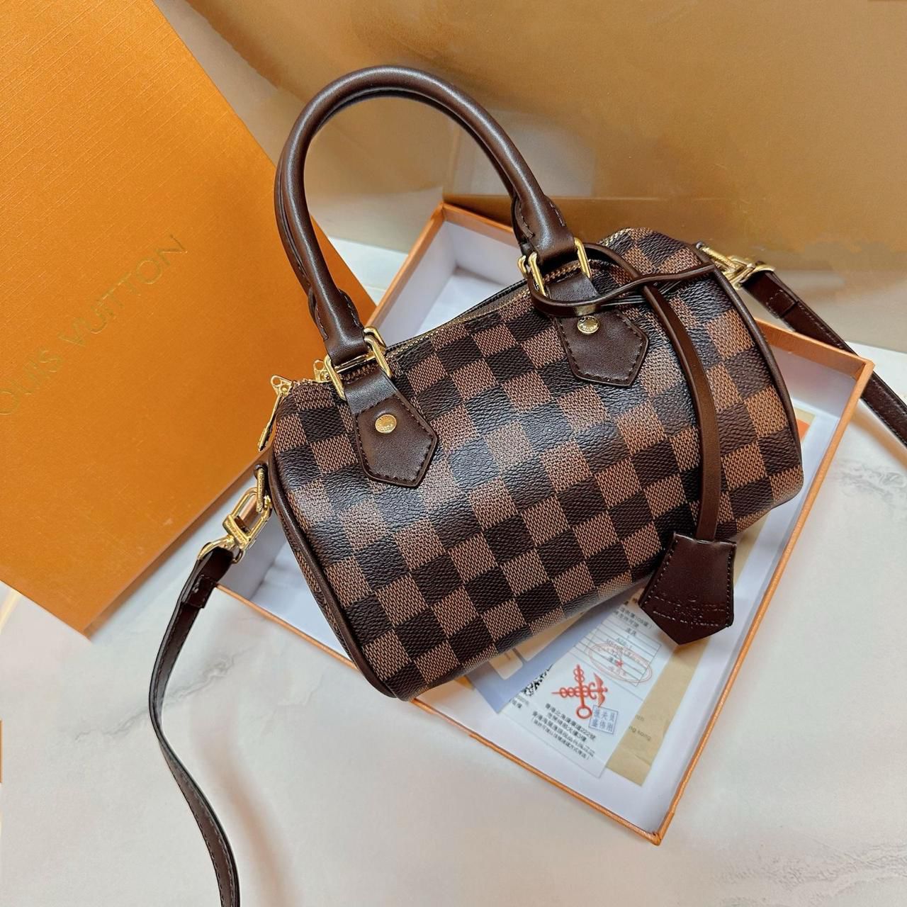 Louis Vuitton Nano Speedy (Damier Ebene)
