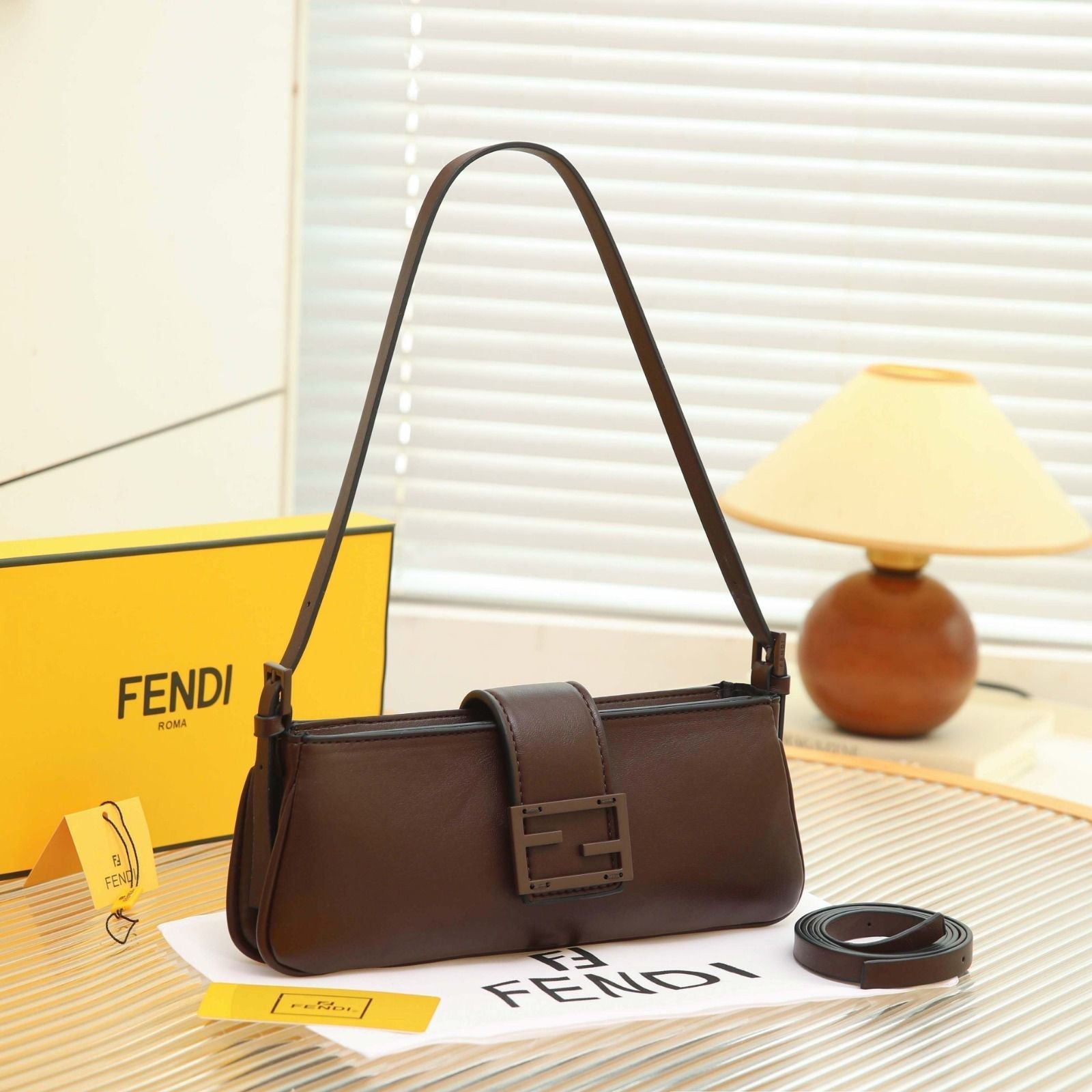 Fendi Baguette Bag (Dark Brown)