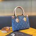 Louis Vuitton OnTheGo PM (Monogram Denim Blue with Beige Trim)