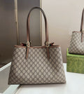 Gucci Ophidia GG Medium Tote Bag (Beige/Ebony & Brown)