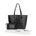 Coach City Tote in Signature Canvas with Pouch (Charcoal/Black)