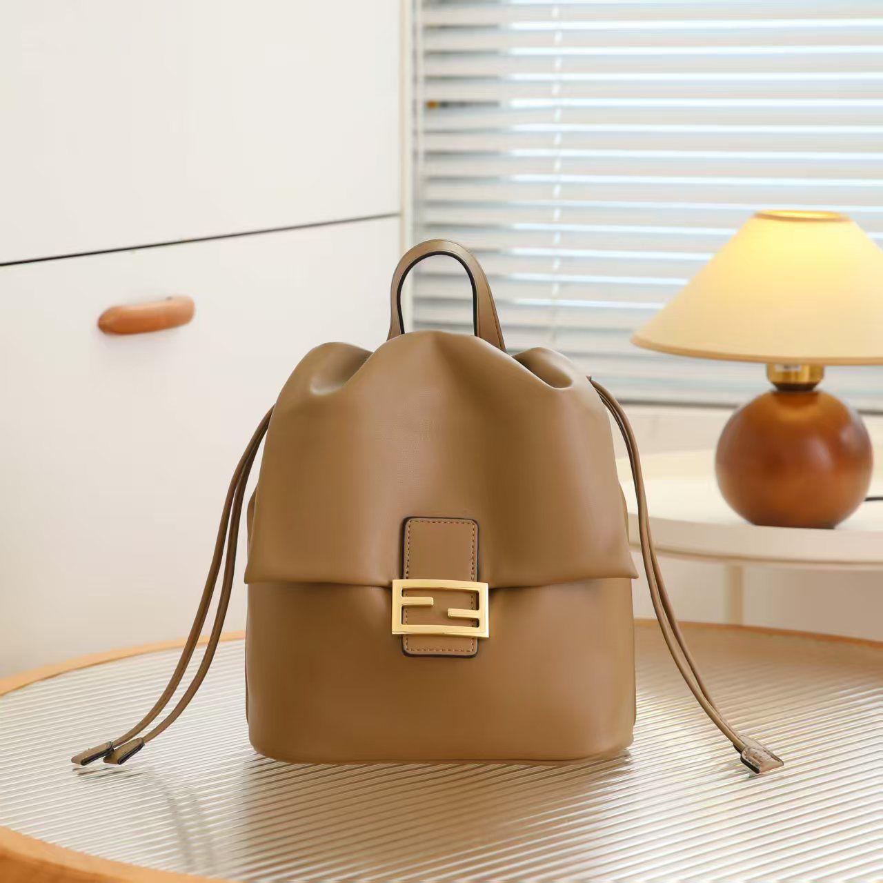 Fendi Baguette Backpack (Tan)