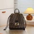 Fendi Baguette Backpack (Tobacco/Black)