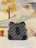 Christian Dior C'est Dior Bucket Bag (Blue Dior Oblique Jacquard)