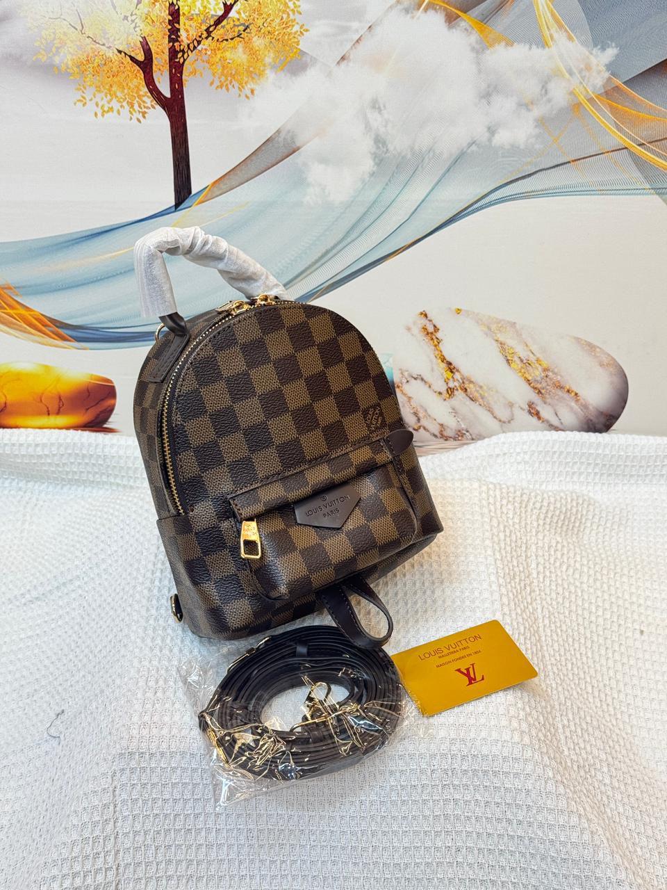 Louis Vuitton Palm Springs Mini in Monogram Canvas (Brown)