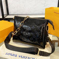 Louis Vuitton Coussin PM (Black Patent)