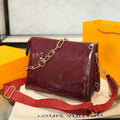 Louis Vuitton Coussin PM (Burgundy Patent)
