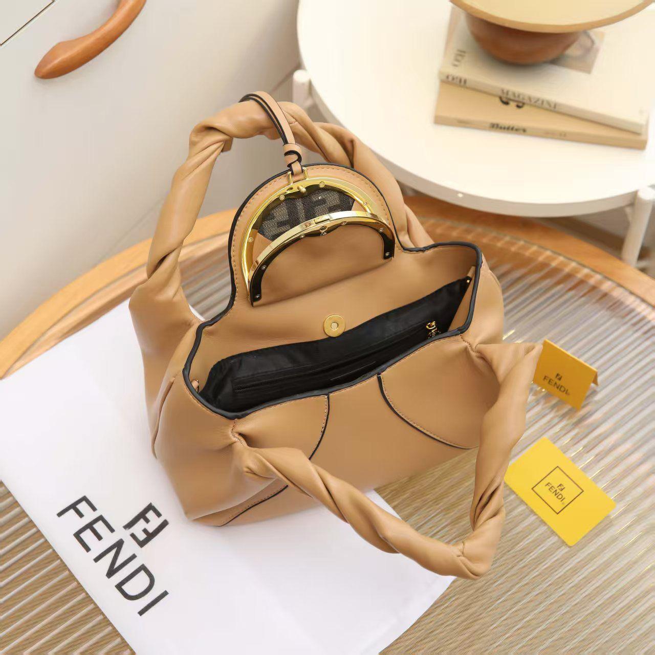 Fendi C'Mon Bag (Tan/Camel)