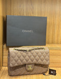 Chanel Classic Rectangular Flap Bag (Taupe / Beige)