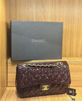 Chanel Classic Rectangular Flap Bag (Burgundy/Dark Red)