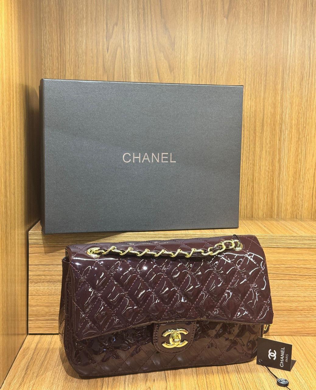 Chanel Classic Rectangular Flap Bag (Burgundy/Dark Red)