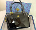 Tory Burch Emerson Patent Leather Mini Satchel (Black)