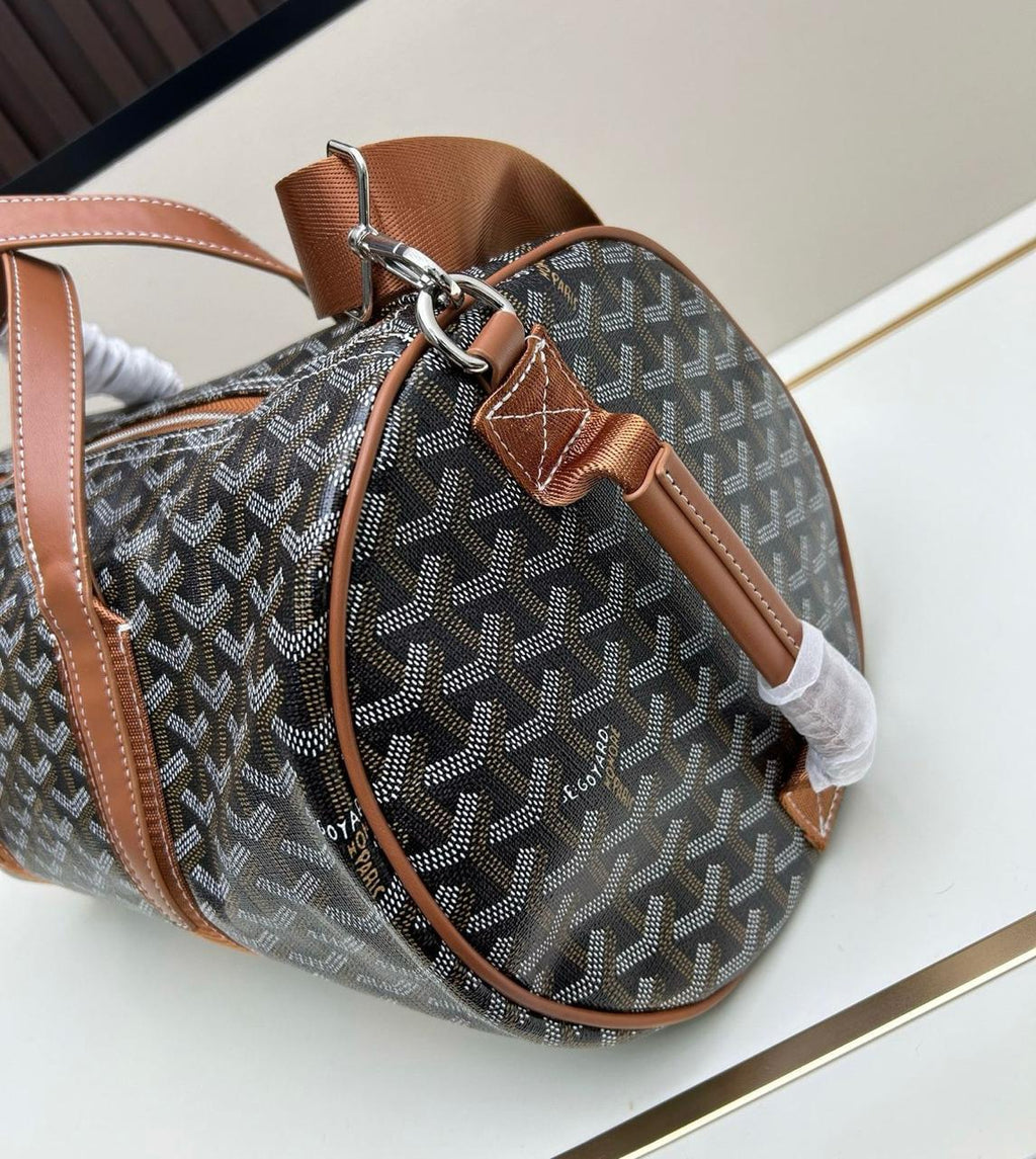 Goyard Boeing 45 Duffel Bag (Black/Tan)