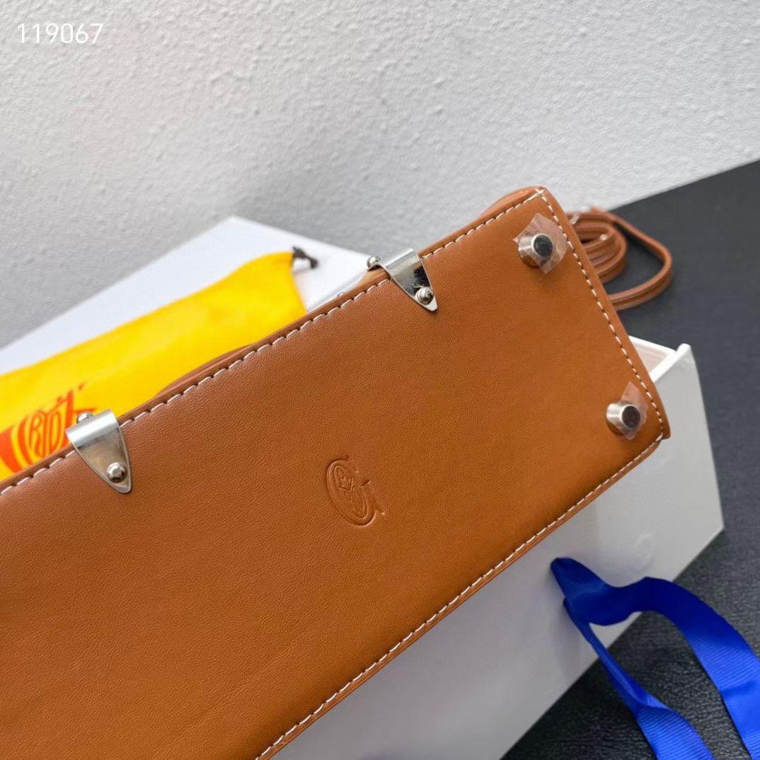 Goyard Saïgon Structured Bag (Black/Tan with Beechwood)