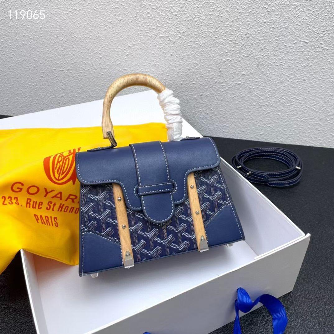 Goyard Saïgon Structured Bag (Navy Blue)