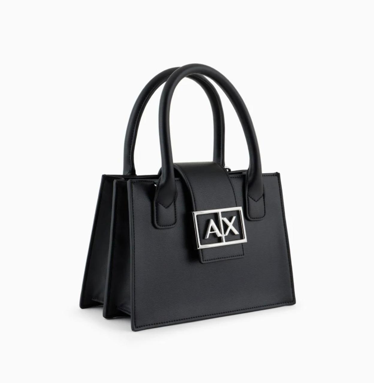 Armani Exchange Square Satchel (Black)