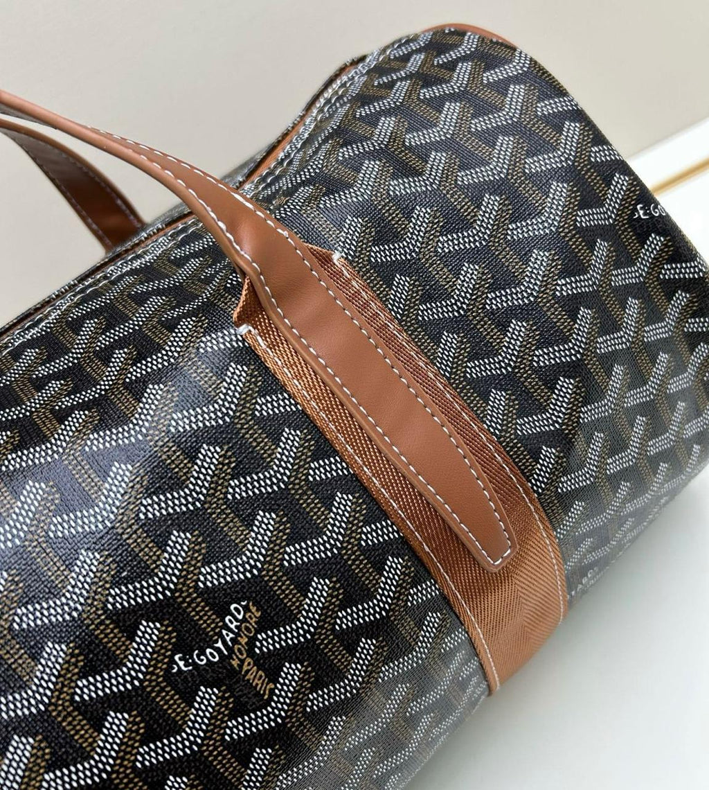 Goyard Boeing 45 Duffel Bag (Black/Tan)