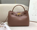Bottega Veneta Small Andiamo Bag (Taupe/Travertine)
