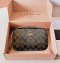 Coach Jamie Camera Bag in Signature Canvas (Brown/Black/Olive)