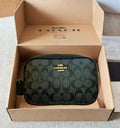 Coach Jamie Camera Bag in Signature Canvas (Charcoal/Black)