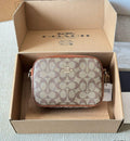 Coach Jamie Camera Bag in Signature Canvas (Khaki/Saddle)